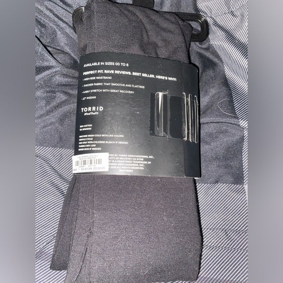 Torrid full length black leggings. Size 1 - Picture 2 of 2